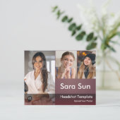 Carte Postale Acteur Capteur Et Comp 2 Côtés Modèle (Debout devant)