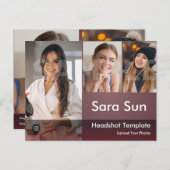 Carte Postale Acteur Capteur Et Comp 2 Côtés Modèle (Devant / Derrière)