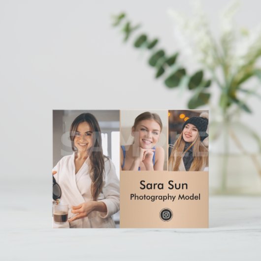 Carte Postale Acteur de capture d'écran à 2 côtés et modèle (Debout devant)