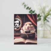 Carte Postale Acteur de poe de hamster adorable (Debout devant)