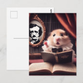 Carte Postale Acteur de poe de hamster adorable (Devant / Derrière)