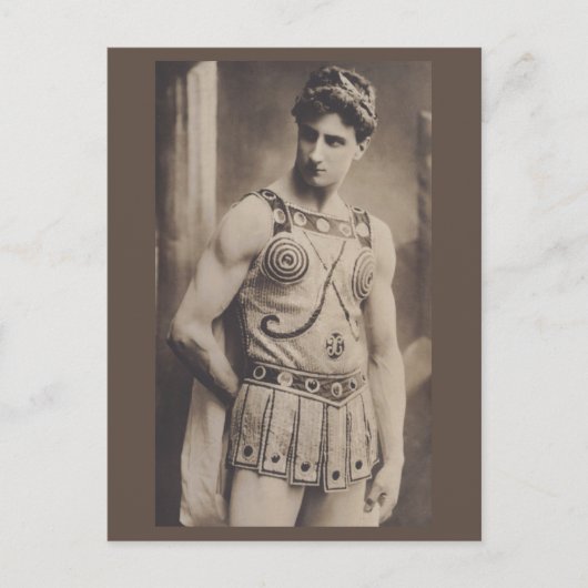 Carte Postale Acteur en costume romain 1910 (Devant)