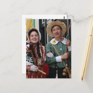 Carte Postale Acteur et actrice de cosplay de Huck Finn