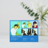 Carte Postale Acteur et modèle Bleu Capture d'écran (Debout devant)