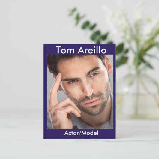 Carte Postale Acteur et modèle Capture d'écran Modèle 2 faces (Debout devant)