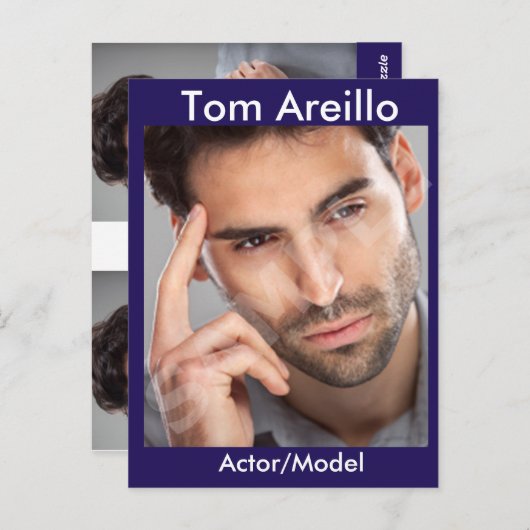 Carte Postale Acteur et modèle Capture d'écran Modèle 2 faces (Devant / Derrière)