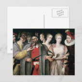Carte Postale Acteurs du Commedia dell'Arte (Devant / Derrière)