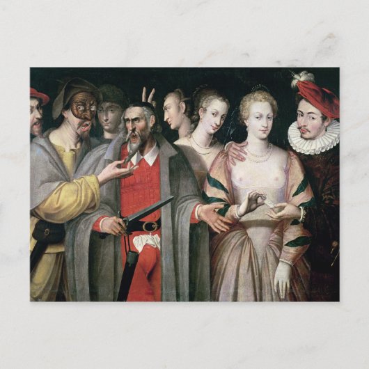 Carte Postale Acteurs du Commedia dell'Arte (Devant)
