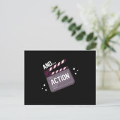 Carte Postale Action Acteur Clapperboard Acteur Film Gif (Debout devant)