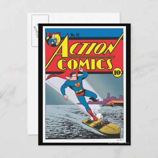 Carte Postale Action Comics #25 (Devant / Derrière)