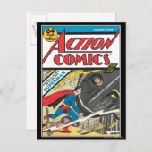 Carte Postale Action Comics - août 1939 (Devant / Derrière)