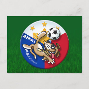 Carte Postale Action de football Azkals
