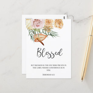 Carte Postale Action de grâce bénie d'automne heureuse