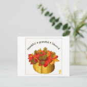 Carte Postale Action de grâce Reconnaissant Bénis (Debout devant)