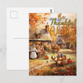 Carte Postale Action de grâce - Toujours reconnaissant (Devant / Derrière)