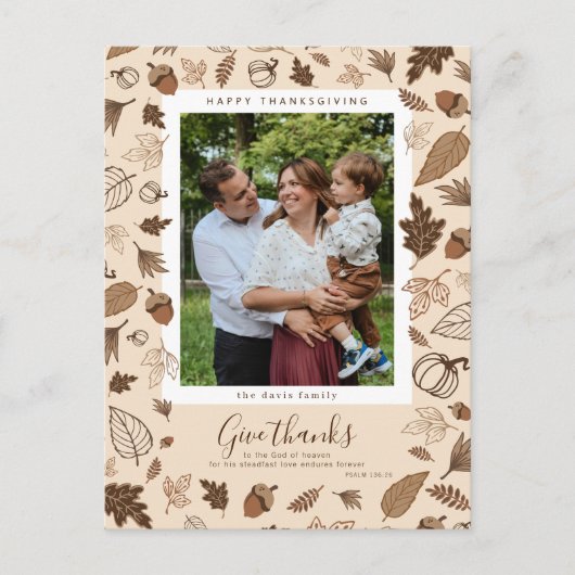 Carte Postale Action de grâces (Devant)