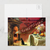 Carte Postale Action de grâces vintage (Devant / Derrière)