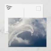 Carte Postale Action du salon aérien (Devant / Derrière)