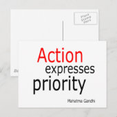 Carte Postale Action express priorité.. (Devant / Derrière)