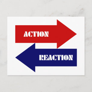 Carte Postale Action-Réaction