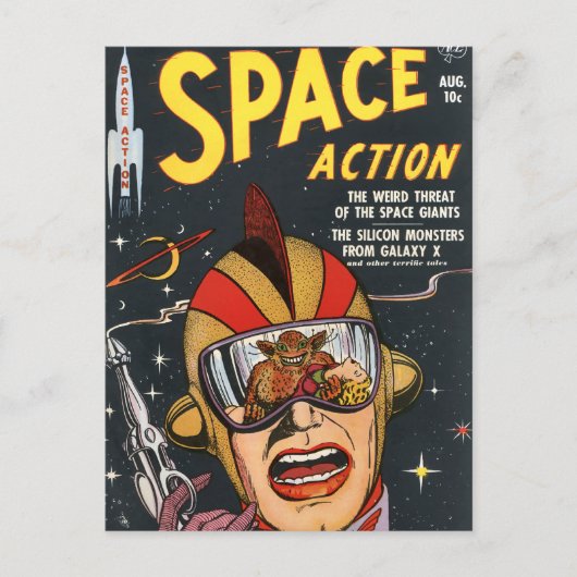 Carte Postale Action spatiale (Devant)