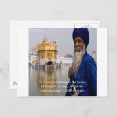 Carte Postale Actions sikh/Proverbe karma (Devant / Derrière)