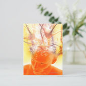 Carte Postale Activité cérébrale, illustration conceptuelle (Debout devant)