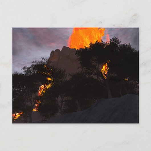 Carte postale Activité géologique (Devant)