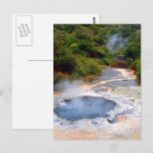 Carte Postale Activité géothermique près de Rotorua, Nouvelle-Zé (Devant / Derrière)