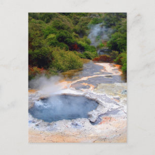 Carte Postale Activité géothermique près de Rotorua, Nouvelle-Zé