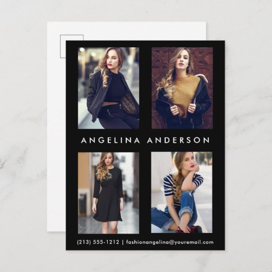 Carte postale Actor Model 4 (Devant / Derrière)