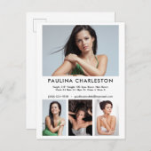 Carte Postale Actor Model 4 Modèle photo Promotionnels (Devant / Derrière)