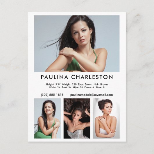 Carte Postale Actor Model 4 Modèle photo Promotionnels (Devant)