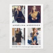 Carte postale Actor Model 4 Photo Comp Card (Devant)