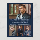 Carte Postale Actor Model 4 Photo Comp/Modèle Zed Promotionnels (Devant)