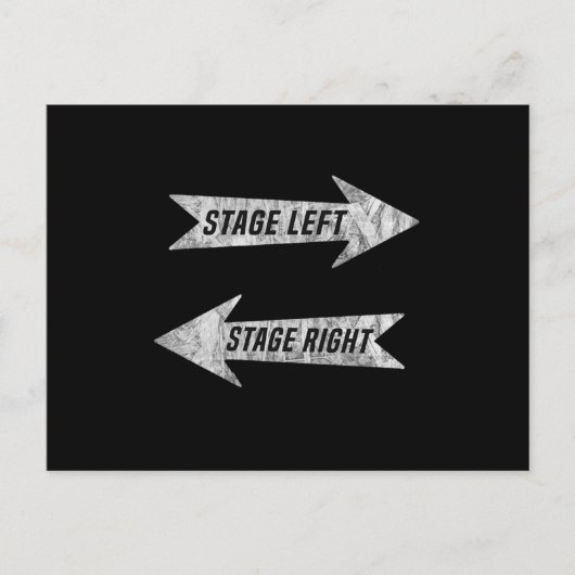 Carte Postale Actrice de scène Actrice de théâtre intérimaire (Devant)