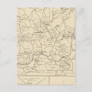 Carte Postale Acworth, comté de Sullivan