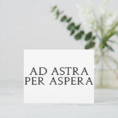 Carte Postale Ad Astra Per Aspera (Debout devant)