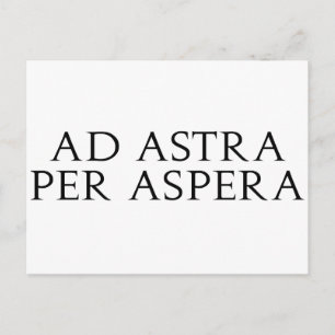 Carte Postale Ad Astra Per Aspera