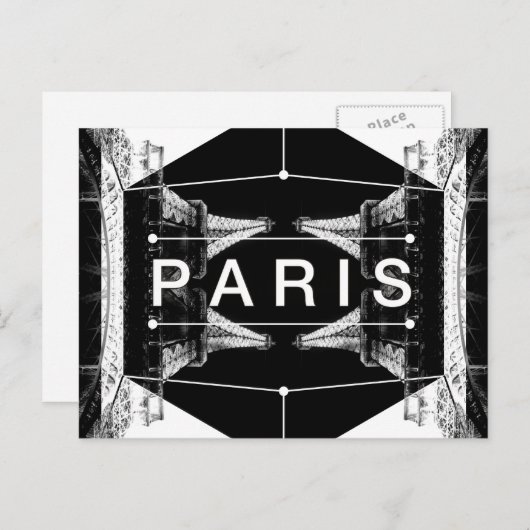 Carte Postale AD Paris Kaleidoscope (Devant / Derrière)