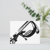 Carte Postale AD Paris noir (Debout devant)