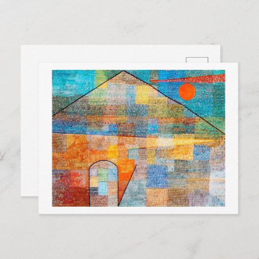 Carte Postale Ad Parnassum, Paul Klee (Devant / Derrière)