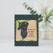 Carte Postale Adam Clan Badge & Tartan Christmas (Debout devant)