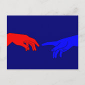 Carte Postale Adam et Dieu (Devant)