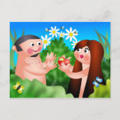 Carte Postale Adam et Eve (Devant)