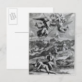 Carte Postale Adam et Eve après la chute (Devant / Derrière)