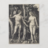 Carte Postale Adam et Eve, Engraving par Albrecht Durer (Devant)