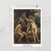 Carte Postale Adam Et Eve Par Peter Paul Rubens (Devant / Derrière)