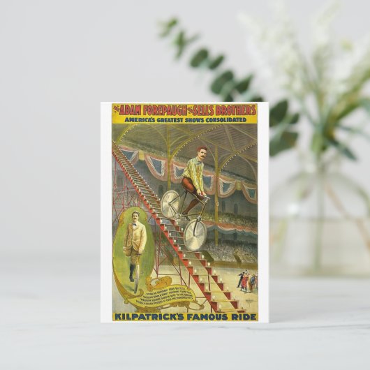 Carte Postale Adam Forepaugh et Vend Frères (Debout devant)