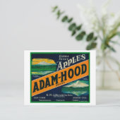 Carte Postale Adam-Hood Apple Crate Label Hood River, OU (Debout devant)